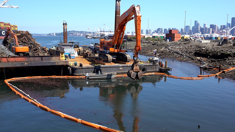 King County is removing nearly 2,000 toxiccoated pilings from the